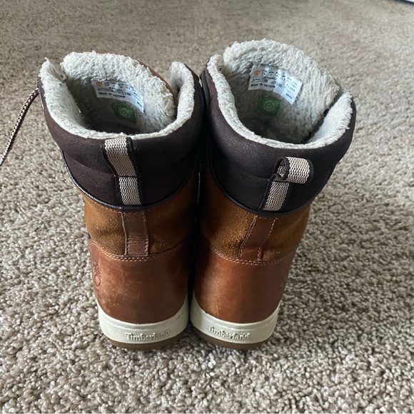 Timberland Gently Used Men's Raystown Waterproof Leather Brown Boots Size 7.5 - Picture 14 of 16